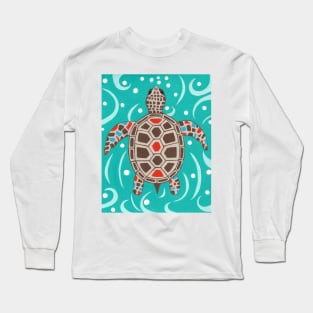 SEA Turtle Painting Long Sleeve T-Shirt